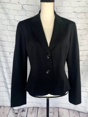 Chaqueta negra para mujer Lafayette 148 New York 96 % lana 4 % spandex forrada talla 8 Foto 1 de 4