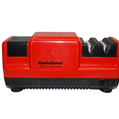 Chefs Choice Diamond Hone Electric Knife Sharpener Model 100 - RED -  TESTED! - Image 1 of 4