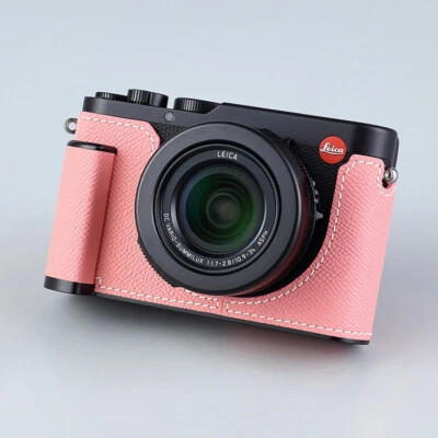 Medio estuche de cuero real con asa de cámara cubierta protectora adecuado para Leica D-LUX8 Foto 1 de 4
