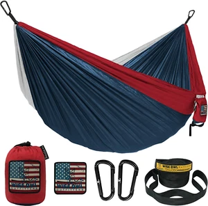 Amaca per Campeggio Amache Attrezzatura per Outdoor Zaino Sopravvivenza o Viaggio - Foto 1 di 28