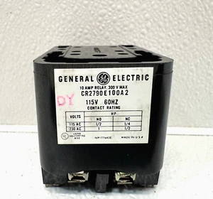 Relé eléctrico GE General CR2790E100A2 115V bobina 10 amperios *NOS* - Imagen 1 de 9