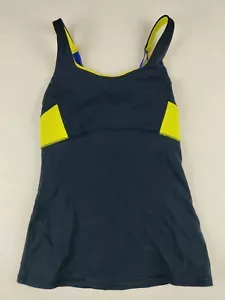 Tanque de entrenamiento Athleta con tiras en la espalda en amarillo neón Talla XS - Imagen 1 de 7
