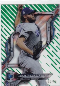 #55/99 Green Magma Diffractor SP 2018 Topps Hi-Tek Clayton Kershaw - Picture 1 of 1