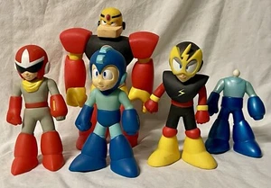 5 Mega Man Retro Roto Action Figures Protoman Gutsman  Elecman  BAF - Picture 1 of 16