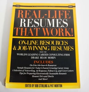 Real Life Resumes That Work... - Stirling & Morton Trade Paperback Library Book - Picture 1 of 5