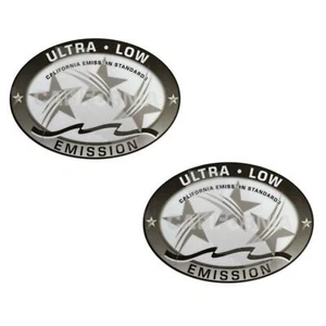2XUltra Low Emission 3 Star California DOT Outboard Graphic Sticker Decal - Gray - Picture 1 of 6