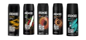 AXE 48-Hour Fresh Deodorant Body Spray Fragrance for Men 150ml -Mix set of 5 - Picture 1 of 6
