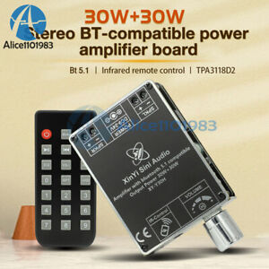 TPA3118 HI-FI Stereo Bluetooth Digital Power Amplifier Board w/ Remote Control