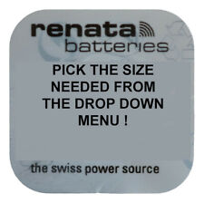 Genuine RENATA Silver Oxide Watch Battery 1.55v Swiss Made -ALL SIZE SHOWCASE!