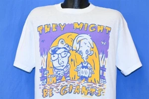vintage 90s THEY MIGHT BE GIANTS FLOOD NORTH AMERICA TOUR 1990 t-shirt LARGE L - Picture 1 of 5