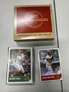 2022 Topps 582 Montgomery Club Membership Set 4 - Cedric Mullins Auto -Ohtani - Picture 1 of 2