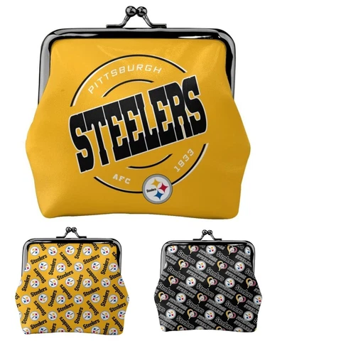 Pittsburgh Steelers Leather Coin Purse Change Purse Coin Bag Ladies Mini Wallet Cover
