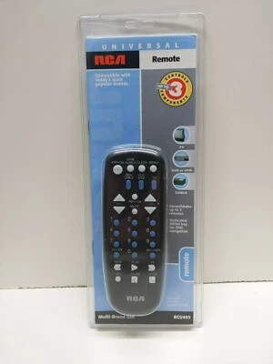 Universal RCA Remote Model RCU403 Three In One TV DVD VCR Cable box - New In Box - Image 1 of 2