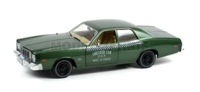 GREENLIGHT 19110 PLYMOUTH - FURY CHECKER CAB TAXI 1976 - BEVERLY HILLS COP - GRE - Immagine 1 di 4