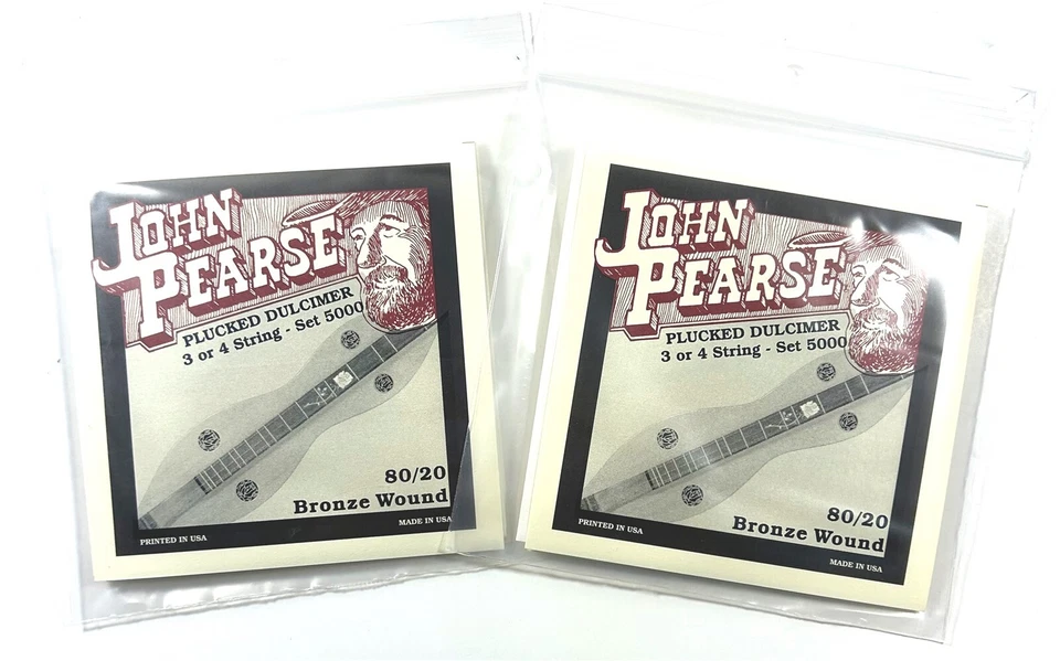 John Pearse Dulcimer Strings 2 Sets 4 String 09-10-12-23w - Image 1 of 4
