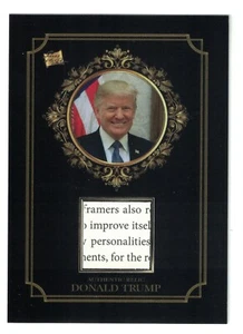 2024 Pieces of the Past Serie 1 Donald Trump Authentic Black Relic SINGLE-7 Hit - Bild 1 von 2