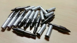 50 sets 100 grain arrow field points with arrow inserts for ID 6.2mm arrow shaft - Picture 1 of 8