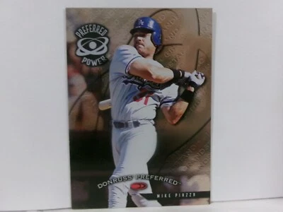 1998 Donruss Preferred Preferred Power Grandstand Mike Piazza #173 HOF - Image 1 of 2