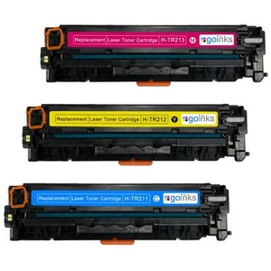 3 C/M/Y Toner Cartridges to replace HP CF211A, CF212A, CF213A (131A) non-OEM - Zdjęcie 1 z 3
