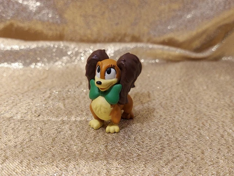 Disney Fifi The Peke Minnie Mouse Brown Puppy Dog Pet Toy Small Figure Cover