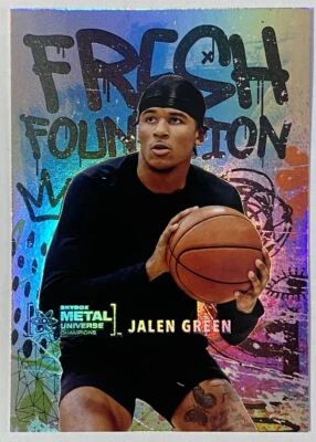 2021 Metal Universe Champions Fresh Foundations Spectrum #FF1 Jalen Green - Image 1 of 2