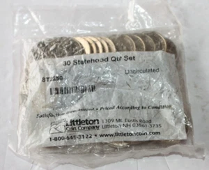 30 Coin P&D Statehood Quarter Set unknown UNC in Littleton Packaging - Picture 1 of 6