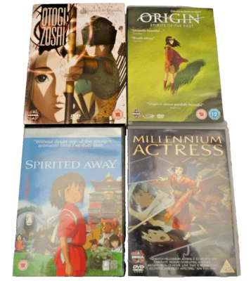 Origin, Spirited Away, Millennium Actress (Manga Anime Film DVD Collection x4) - Image 1 of 4
