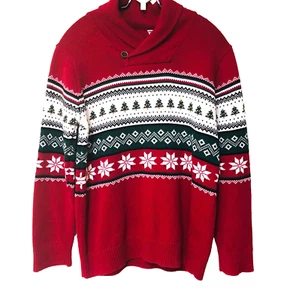 The Children's Place Nordic Sweater Youth XL 14 Cotton Kids Christmas Winter - Picture 1 of 8