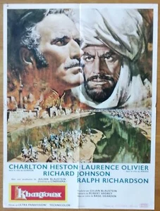 KHARTOUM charlton heston affiche cinema originale 80x60 - Photo 1/1