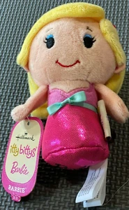 NWT Barbie Itty Bitty’s Hallmark Plush Collectible Toy Doll Pink Satin Blonde - Picture 1 of 2