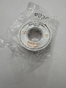 Chemtronics 5- 25L Sz .50 Chem  Wik Rosin Desoldering Braid 25ft NEW - Picture 1 of 3