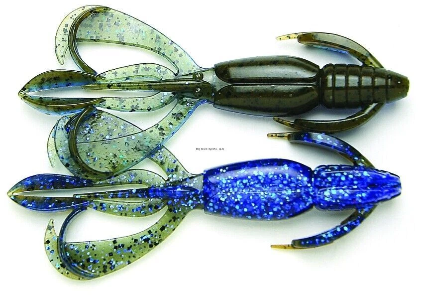 Señuelo de pesca de lubina Keitech Crazy Flapper Creature Bait Craw Jig Trailer 3,6" 7 paquetes Foto 1 de 1
