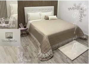 TRAPUNTINO Copriletto "Renato Balestra" Letto MATRIMONIALE art. Daiana in RASO - Foto 1 di 11