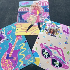 Vintage Barbie für Mädchen Schulmappe 3 Stück 1991 Mattel leicht gebraucht - Bild 1 von 12