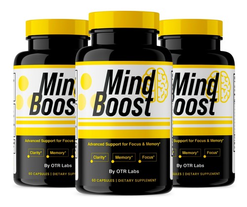 Mind Boost Pills, Mindboost for Clarity Memory & Focus 3 Pack 180 ...