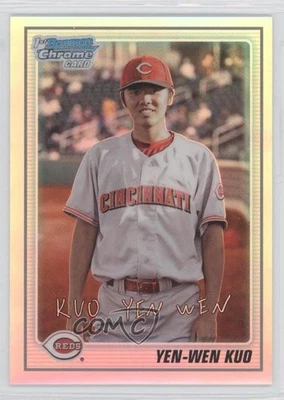 2010 Bowman Chrome Prospects Refractor /777 Yen-Wen Kuo #BCP80 - Image 1 of 2
