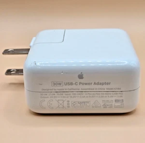Apple Adattatore di Alimentazione USB-C da 30W Modello A2164 Senza Cavo - Foto 1 di 4