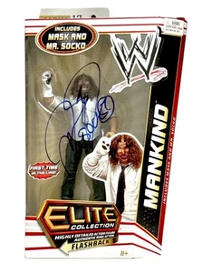 WWE MANKIND SIGNED ELITE COLLECTION SERIES 17 WITH JSA COA VERY RARE 2013 - Picture 1 of 7