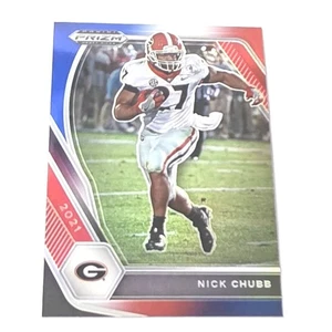 2021 Panini Prizm Draft Picks #90 Nick Chubb Red White and Blue Georgia Bulldogs - Picture 1 of 2