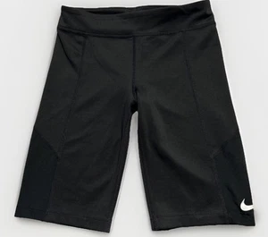 Girls Nike Trophy Bike Shorts Black Large CJ7562-402 Tight Fit 9.5” Ins - Picture 1 of 6