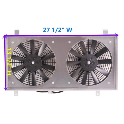 Shroud+12"Fans For 2002-2007 Subaru Impreza WRX/STI MT 2.0L/2.5L GD GG Radiator Foto 1 de 4