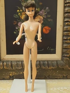 Vintage Barbie Doll Ponytail #3 ,4 Brunette, Mattel 1960s Very Old Doll As Is - Picture 1 of 24