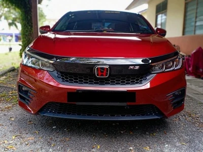 Insignia emblema roja trasera delantera negra genuina 3 piezas Civic cupé 2012-2015 Foto 1 de 4