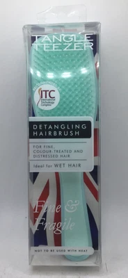 Cepillo desenredante Tangle Teezer Ultimate, ideal para cabello mojado, verde menta Foto 1 de 2