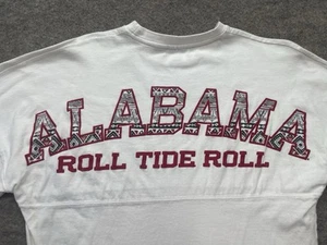 Alabama Roll Tide Spirit Jersey Size Small S White Pullover Crimson NCAA - Picture 1 of 12