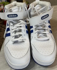 Adidas Postmove Mid GW5525 Mid Basketball Shoes White/Blue Sz 11 - NWOT - Picture 1 of 7