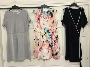 Lot Women’s Plus Dresses NWT/NWOT! Michael Kors, Ivanka Trump, 16W/1X Rtl$260 - Picture 1 of 16