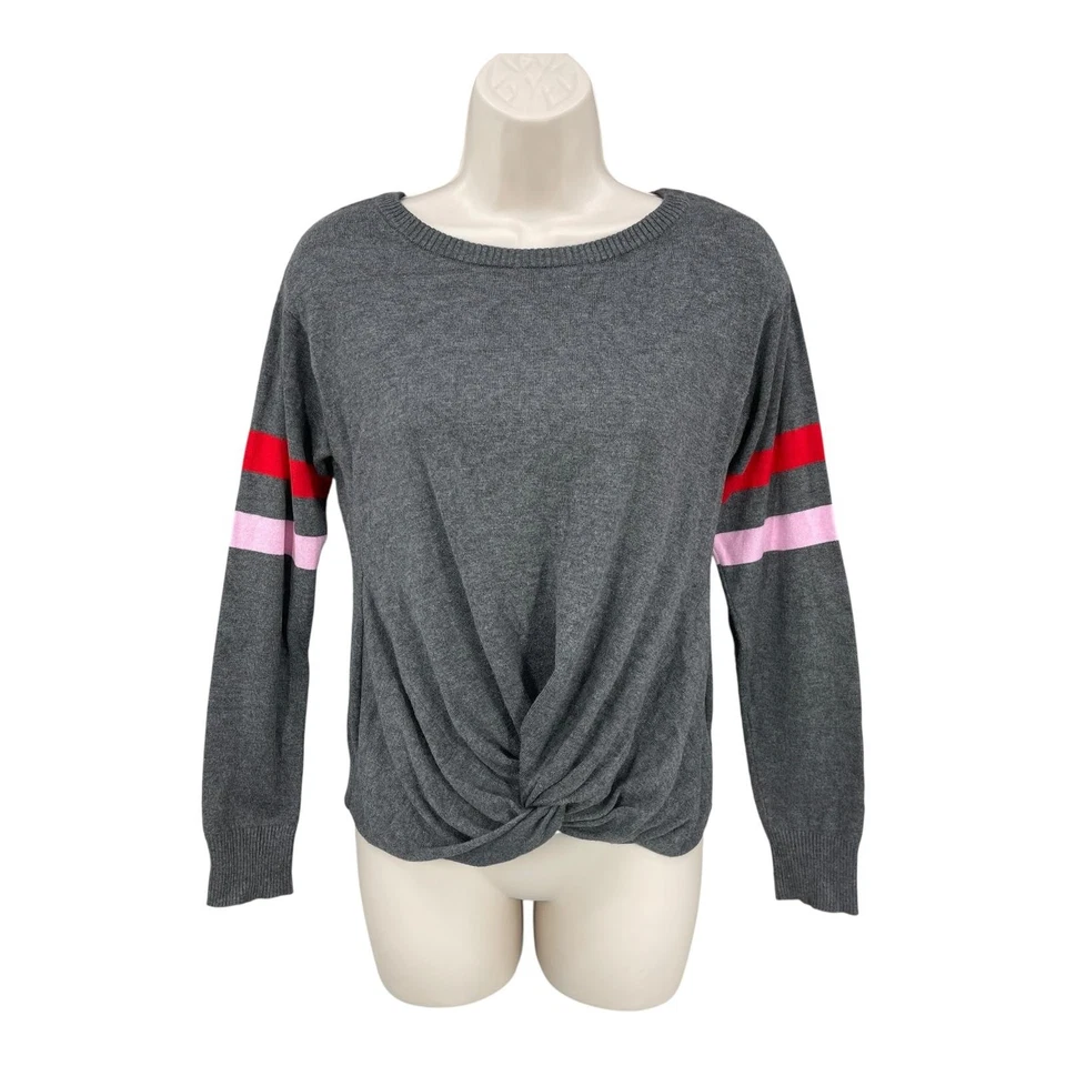 Suéter Blush & Bloom Preppy Mujer Deportivo a Rayas Pullover Normcore Top Talla S Foto 1 de 4