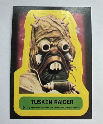 Tusken Raider 1977 Topps Star Wars Stickers #10 EX - Image 1 of 4