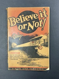 BELIEVE IT OR NOT by RIPLEY - 1929 SOFTCOVER FIRST YEAR LINDBERGH COVER ANTIQUE - Bild 1 von 6